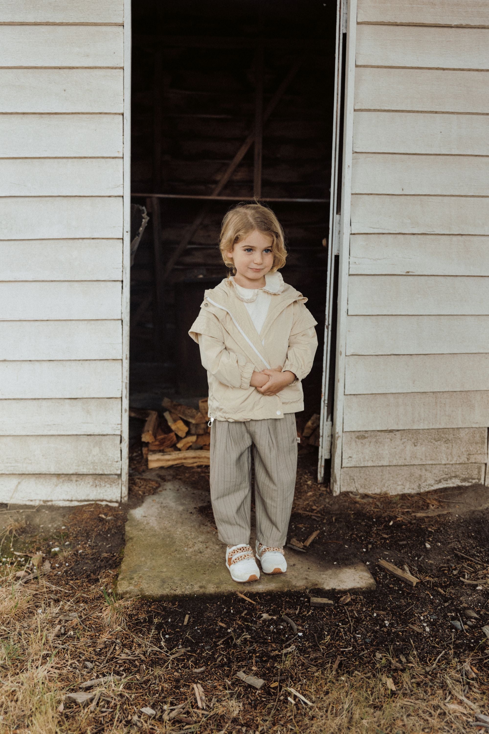 Vintage Striped Pants - Khaki