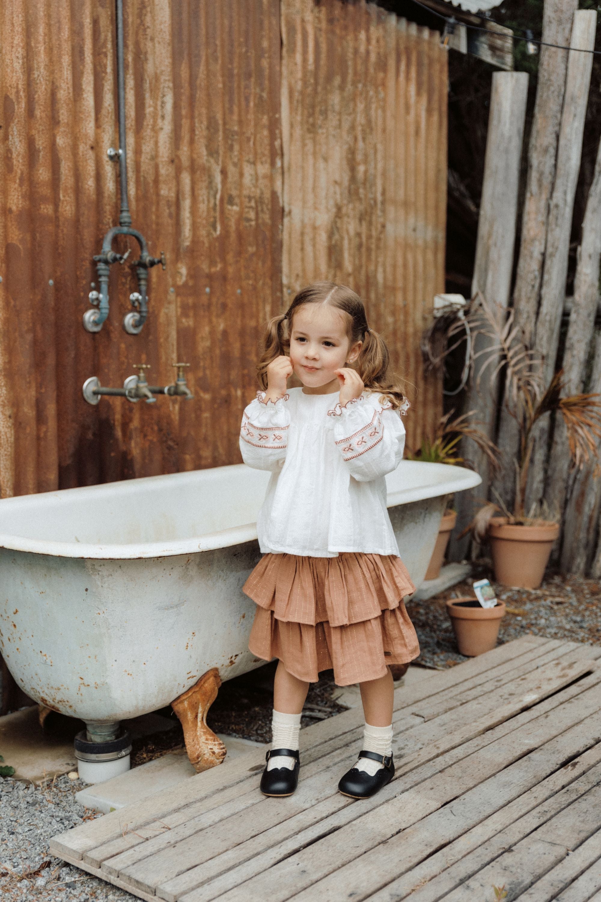 Serene Garden - Cake Skirt - Black Tea Cake